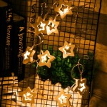 Photo lights, 1 meter, 10 leds, star design